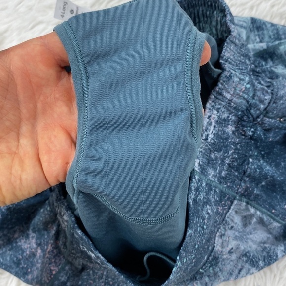 Lululemon Hotty Hot Short II *Long 4" Azurite Mint Tint Multi / Mystic Green - Picture 4 of 7